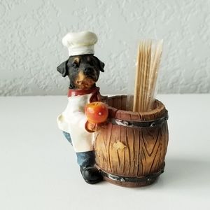 Dog toothpick holder new